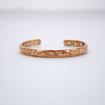 Bracelet magnétique en cuivre pur (Design 6)