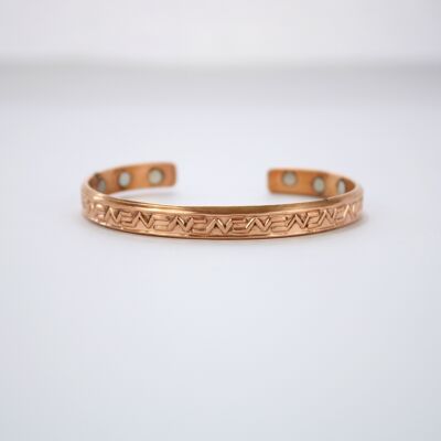 Bracelet magnétique en cuivre pur (Design 9)