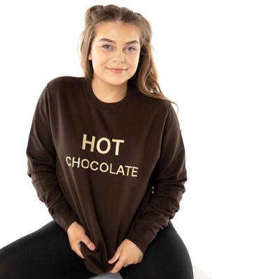 Suéter de chocolate caliente