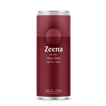 Vin Rouge Bio et vegan / Vins en conserve Zeena (Pack de 24 canettes 250ml) 3