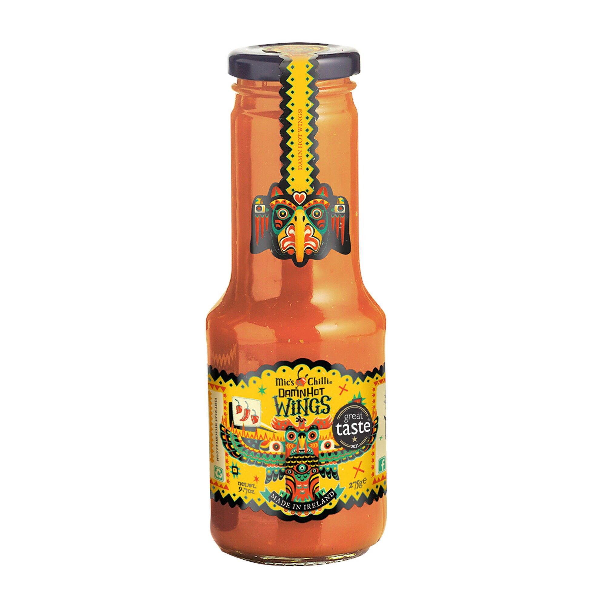 Sauce pour ailes DamnHot - Sauce piquante - Piment