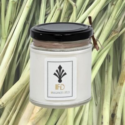 Lemongrass scented candle