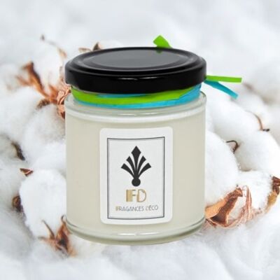 Cotton flower scented candle