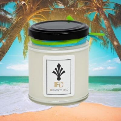 Scented Candle On the Beach
