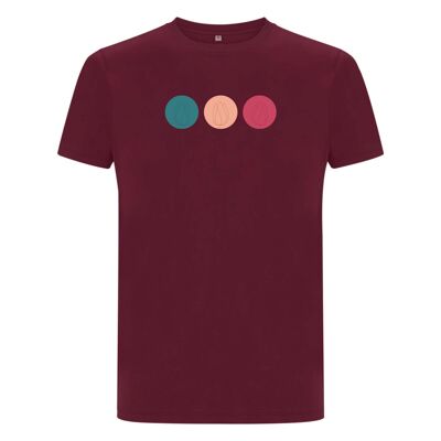 Camisa Tulp Organisch Katoen Heren - 8 colores - Bordeaux Rood