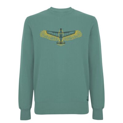 Jersey Zeearend Organisch Katoen Unisex - 4 colores - Leisteen Groen