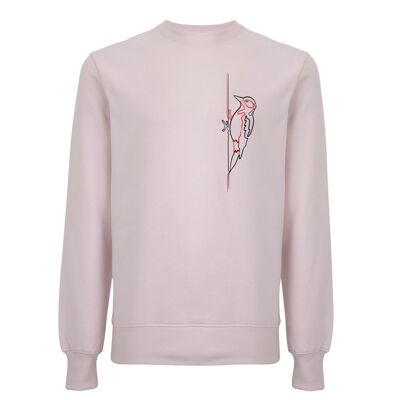 Sweater Specht Organisch Katoen Unisex - 3 kleuren - Roze