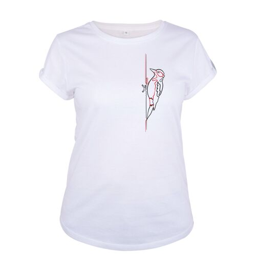 Shirt Specht Organisch Katoen Dames - 3 kleuren - Wit