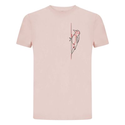 Shirt Specht Organisch Katoen Heren - 4 Farben - Roze