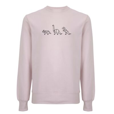 Pull Dino Organisch Katoen Unisex - 6 kleuren - Rose