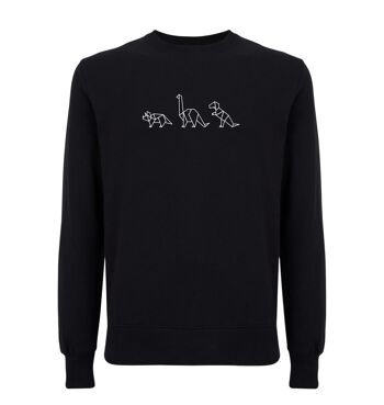 Pull Dino Organisch Katoen Unisex - 6 kleuren - Noir 1