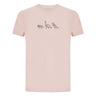 Shirt Dino Organisch Katoen Heren - 9 Farben - Roze