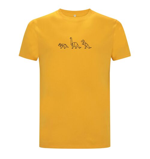 Shirt Dino Organisch Katoen Heren - 9 kleuren - Mango Geel