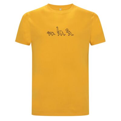 Shirt Dino Organisch Katoen Heren - 9 Farben - Mango Geel