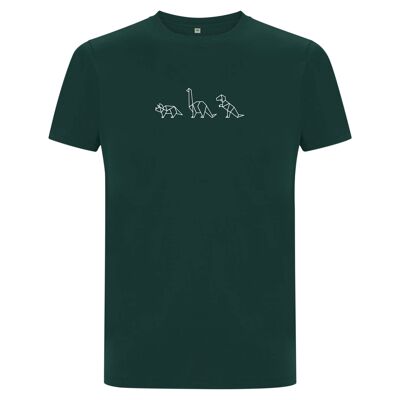 Shirt Dino Organisch Katoen Heren - 9 kleuren - Donker Groen
