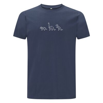 Hemd Dino Organisch Katoen Heren - 9 kleuren - Denim Blauw