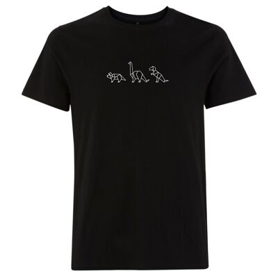Shirt Dino Organisch Katoen Heren - 9 kleuren - Zwart