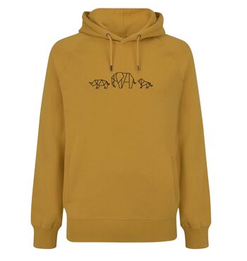 Sweat à capuche Safari Organisch Katoen Unisex - 7 kleuren - Mango Geel 1