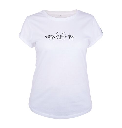 Shirt Safari Organisch Katoen Dames - 8 kleuren - Wit