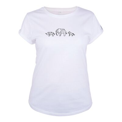 Shirt Safari Organisch Katoen Damen - 8 Farben - Wit