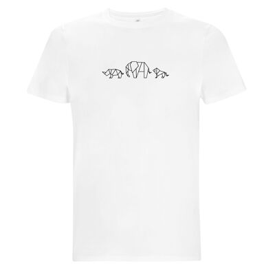 Camicia Safari Organisch Katoen Heren - 9 kleuren - Wit
