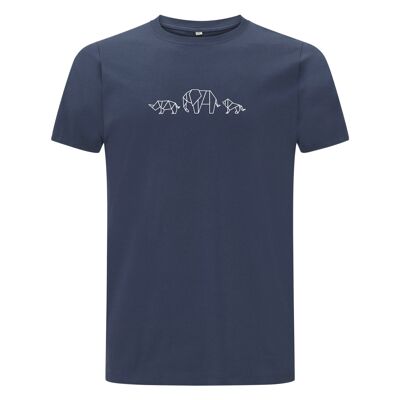 Shirt Safari Organisch Katoen Heren - 9 kleuren - Denim Blauw