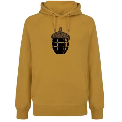 Hoodie Eikel Organisch Katoen Unisex - 3 kleuren - Mango Geel