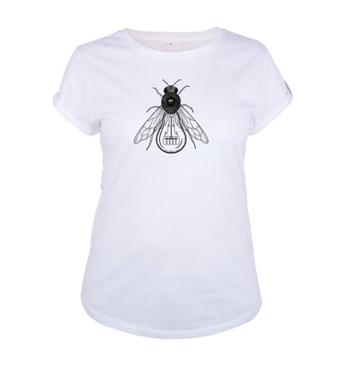 Shirt Bij Organisch Katoen Dames - 5 kleuren - Wit