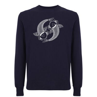 Maglione Koi Organisch Katoen Unisex - 6 kleuren - Marine Blauw