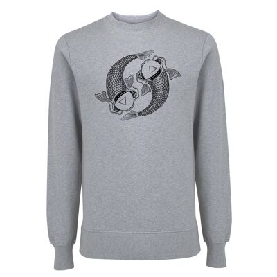 Sweater Koi Organisch Katoen Unisex - 6 kleuren - Melange Grijs