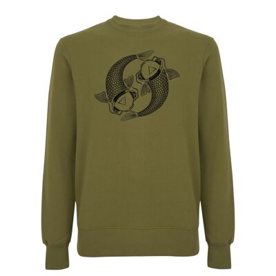 Pull Koi Organisch Katoen Unisex - 6 kleuren - Kaki Vert