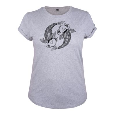 Maglia Koi Organisch Katoen Dames - 8 kleuren - Melange Grijs