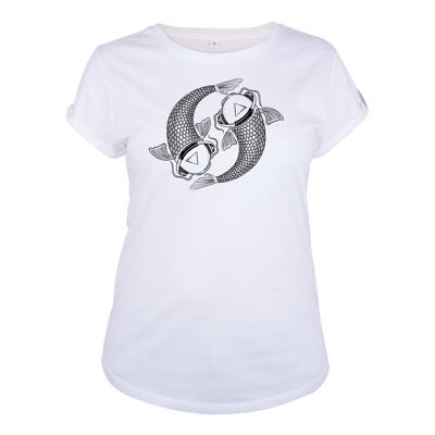 Shirt Koi Organisch Katoen Dames - 8 kleuren - Wit