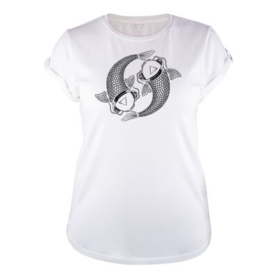 Camicia Koi Organisch Katoen Dames - 8 kleuren - Stone Wash Wit