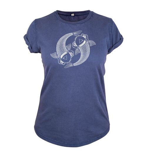 Shirt Koi Organisch Katoen Dames - 8 kleuren - Stone Wash Blauw