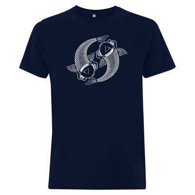 Maglia Koi Organisch Katoen Heren - 9 colori - Marine Blauw
