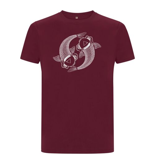 Shirt Koi Organisch Katoen Heren - 9 kleuren - Bordeaux Rood