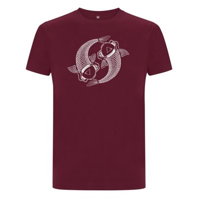 Maglia Koi Organisch Katoen Heren - 9 kleuren - Bordeaux Rood