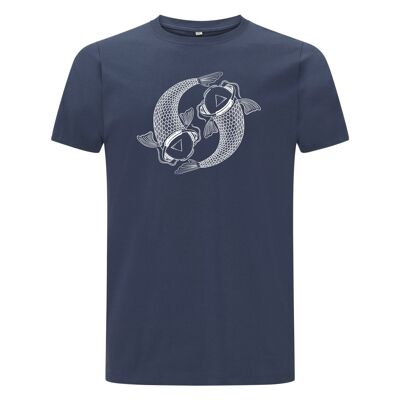 Shirt Koi Organisch Katoen Heren - 9 kleuren - Denim Blauw