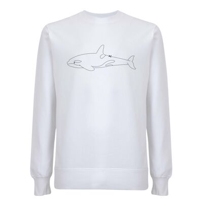 Sweater Orka Organisch Katoen Unisex - 6 kleuren - Wit