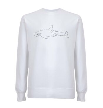 Pull Orka Organisch Katoen Unisex - 6 kleuren - Blanc 1