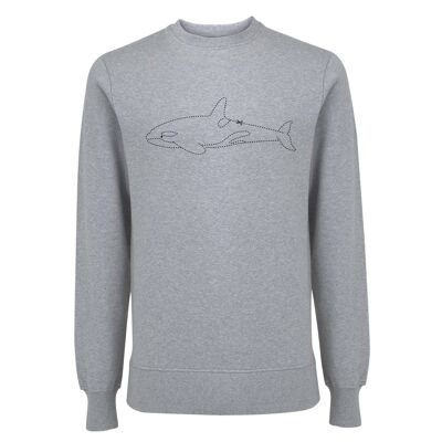 Jersey Orka Organisch Katoen Unisex - 6 colores - Melange Grijs