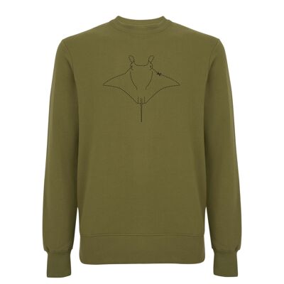 Suéter Manta Organisch Katoen Unisex - 4 colores - Khaki Groen