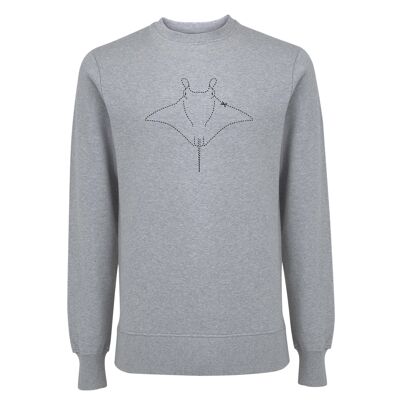 Sweater Manta Organisch Katoen Unisex - 4 kleuren - Melange Grijs