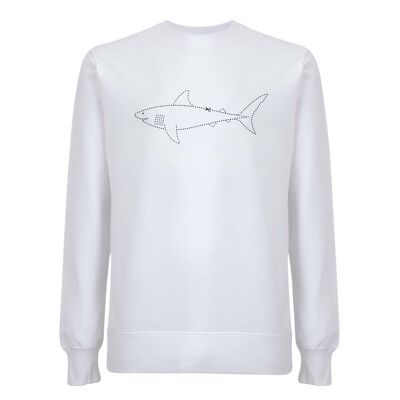 Pull Haai Organisch Katoen Unisex - 6 kleuren - Blanc