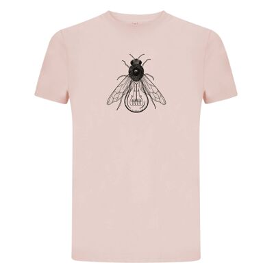 Shirt Bij Organisch Katoen Heren - 4 kleuren - Roze