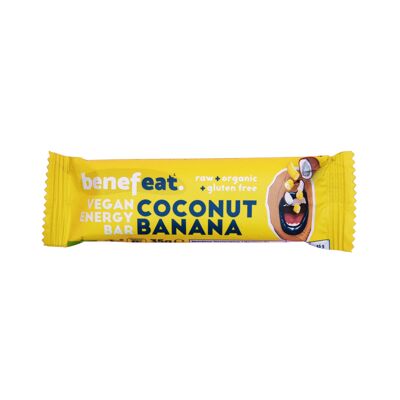 Coconut & Banana energy bars Benefeat raw organic gluten-free