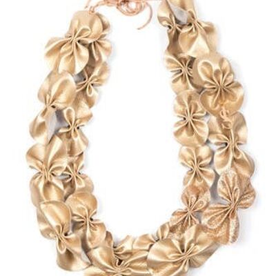 GLAM GOLD FLAKES DOUBLE NECKLACE - Handmade in Italy | Emanuela Salatino