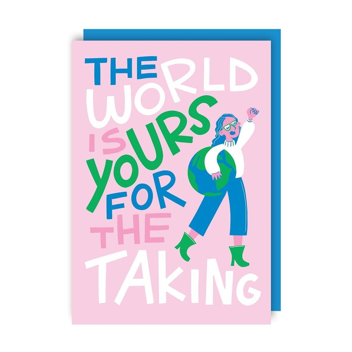 World Grad Graduation Greeting Card Pack of 6