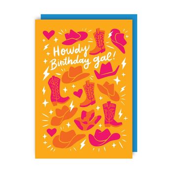 Lot de 6 cartes d'anniversaire Hello 1